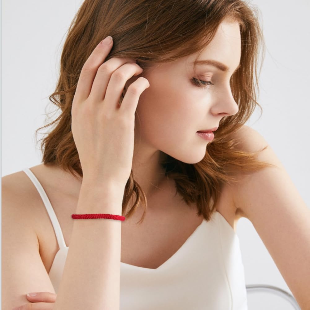 Aucuu Glücksarmband, Freundschaft Armbänder, Geflochtene Freundschaftsarmbänder, Handgefertigt Verstellbar Armbänder, Gewebte Tibet Stil Armband für Frauen Damen Herren Kinder Jungen