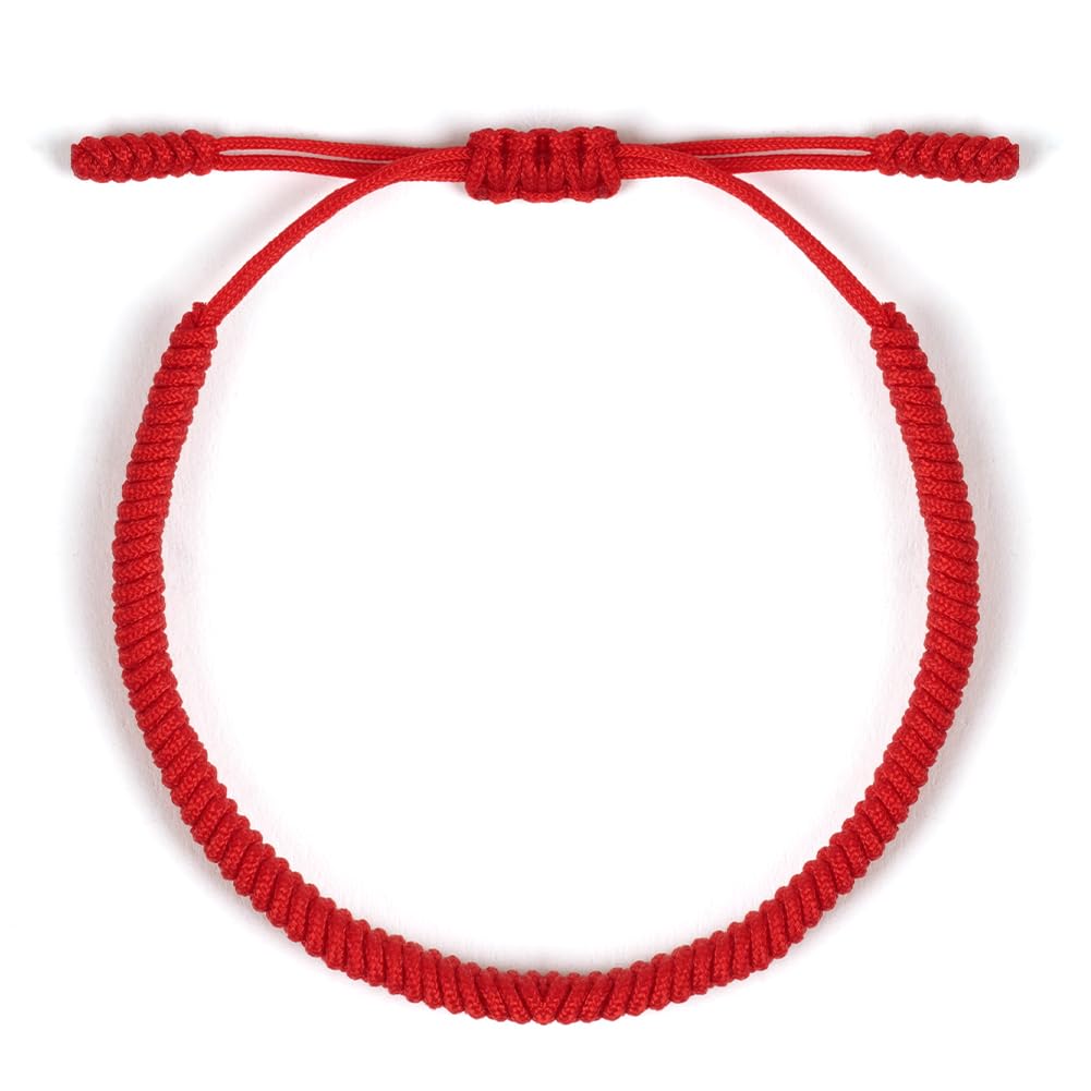 Aucuu Glücksarmband, Freundschaft Armbänder, Geflochtene Freundschaftsarmbänder, Handgefertigt Verstellbar Armbänder, Gewebte Tibet Stil Armband für Frauen Damen Herren Kinder Jungen